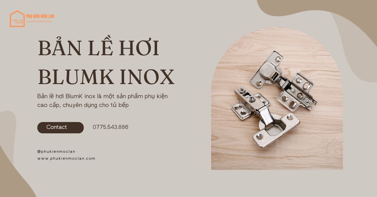 Giới thiệu sản phẩm Bản lề hơi BlumK inox